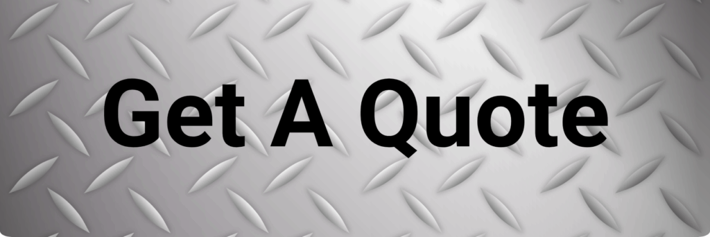 Silver diamond plated button with Get Quote in black writing